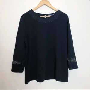 Karl Lagerfeld blouse with lace
